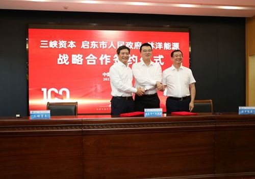 三峽資本、啟東市政府和林洋能源三方合作簽約